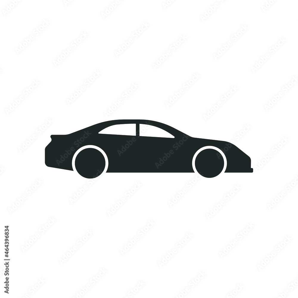 Car monochrome icon set. Simple solid style. Pictogram, silhouette, automotive, black, shape, flat sign, symbol, vehicle concept. Vector illustration isolated on white background EPS 10