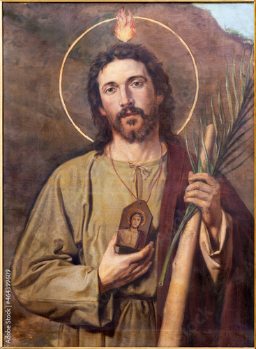 Photography ROME, ITALY - AUGUST 28, 2021: The painting of apostle St