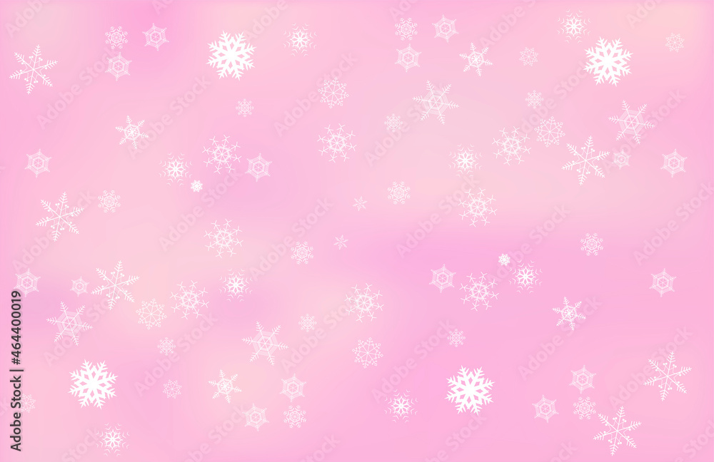 雪の結晶と冬の背景 雪の結晶と冬の背景
