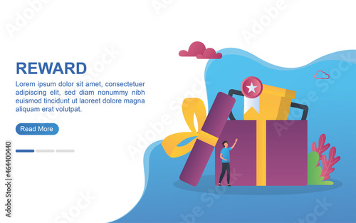 Wallpaper Mural Illustration concept of reward with big trophies and prizes. Torontodigital.ca