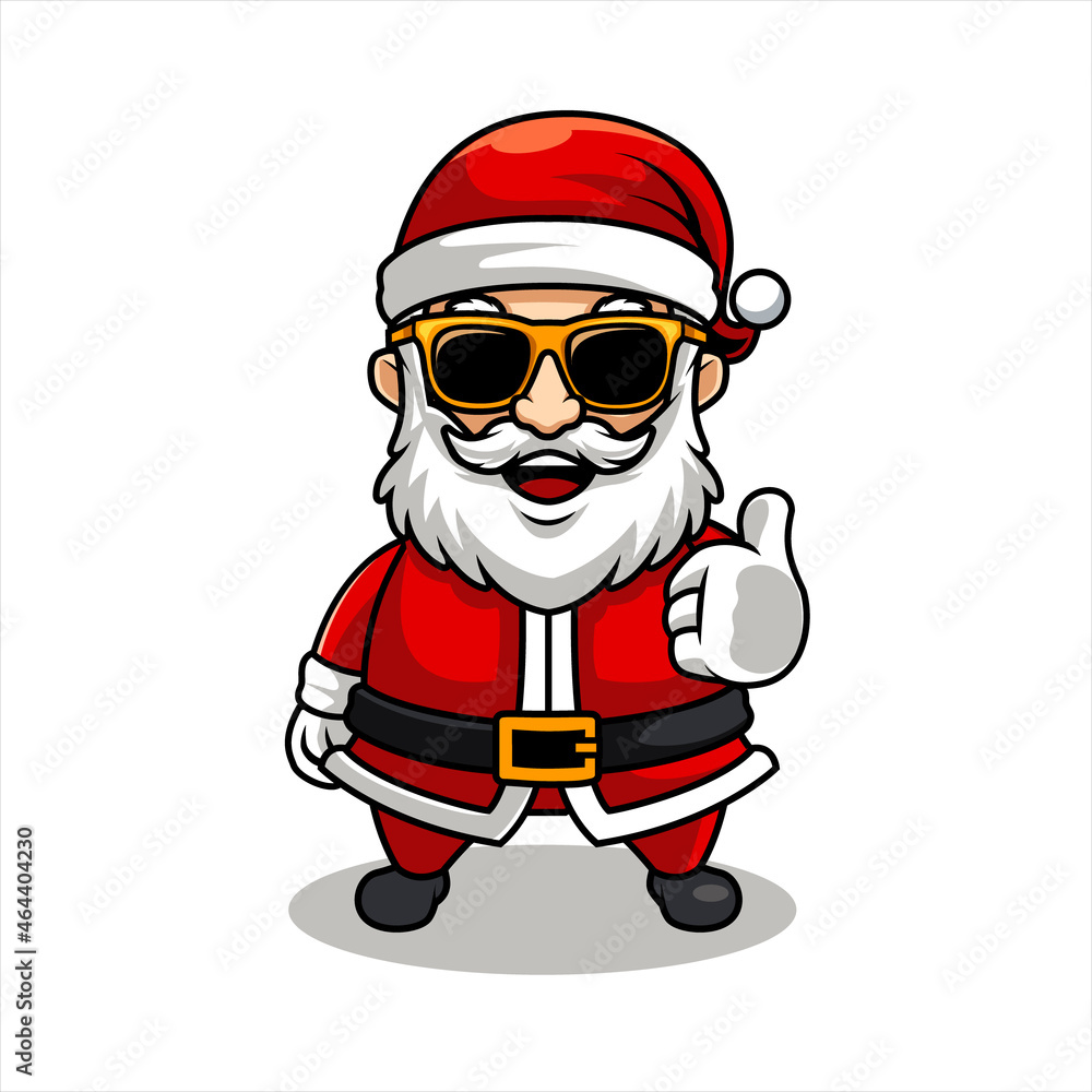 santa claus christmast, funny mascot vector illustration santa claus christmast, funny mascot vector illustration