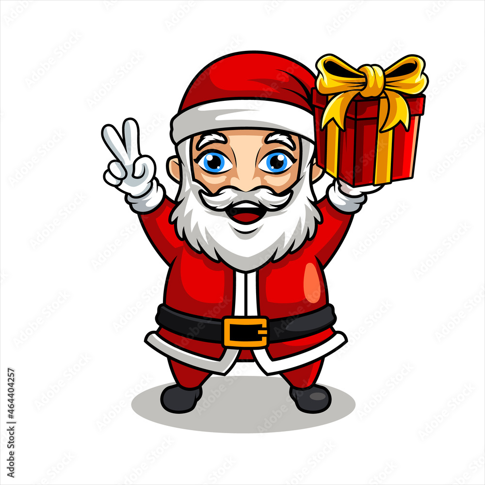 santa claus christmast, funny mascot vector illustration santa claus christmast, funny mascot vector illustration