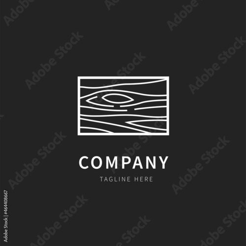 wood texture logo vector symbol icon design illustration