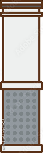 Illustration of a cartridge for a household water purifier