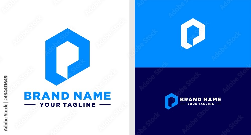 LETTER P LOGO HEXAGON TECHNOLOGY EDITTABLE LETTER P LOGO HEXAGON TECHNOLOGY EDITTABLE