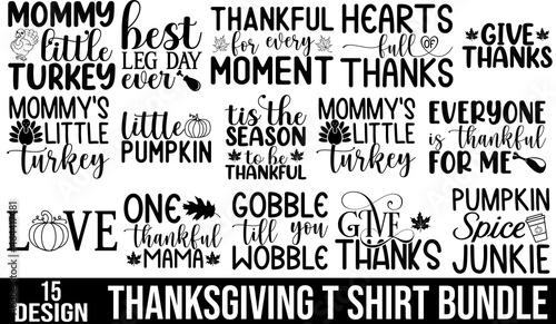 thanksgiving t-shirt design bundle 