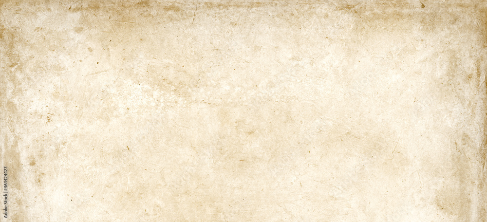 Old parchment paper texture background. Banner