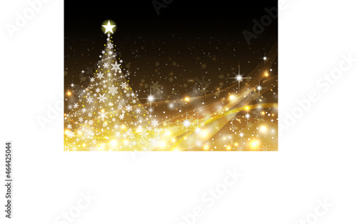 クリスマスツリー イルミネーションの背景フレーム