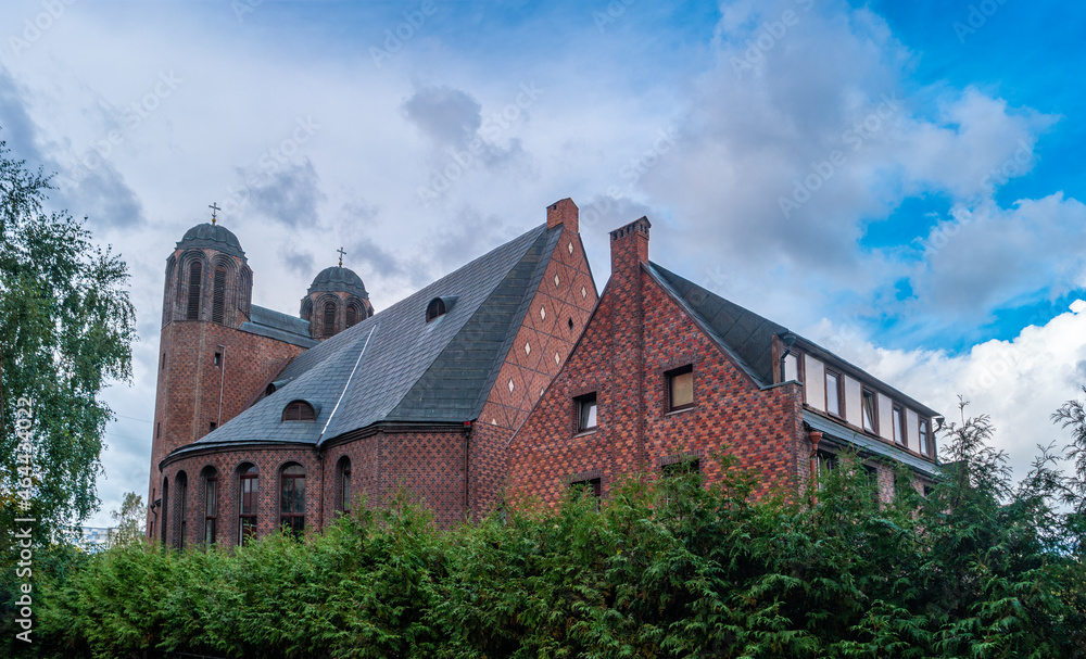 Holy Cross Cathedral or Kreuzkirche in Kaliningrad, Russia.