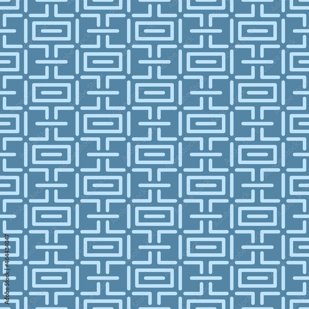 Japanese Brick Maze Vector Seamless Pattern Japanese Brick Maze Vector Seamless Pattern