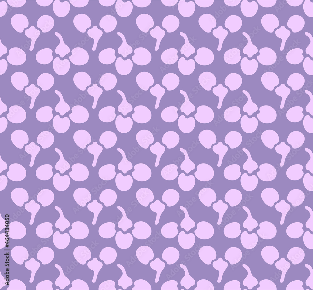 Japanese Cute Bud Vector Seamless Pattern Japanese Cute Bud Vector Seamless Pattern