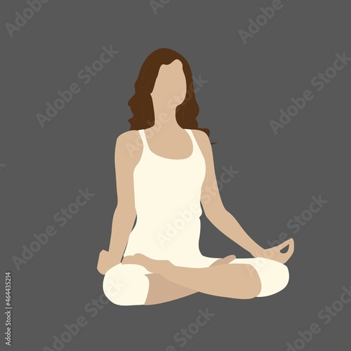 meditation woman in yoga lotus position