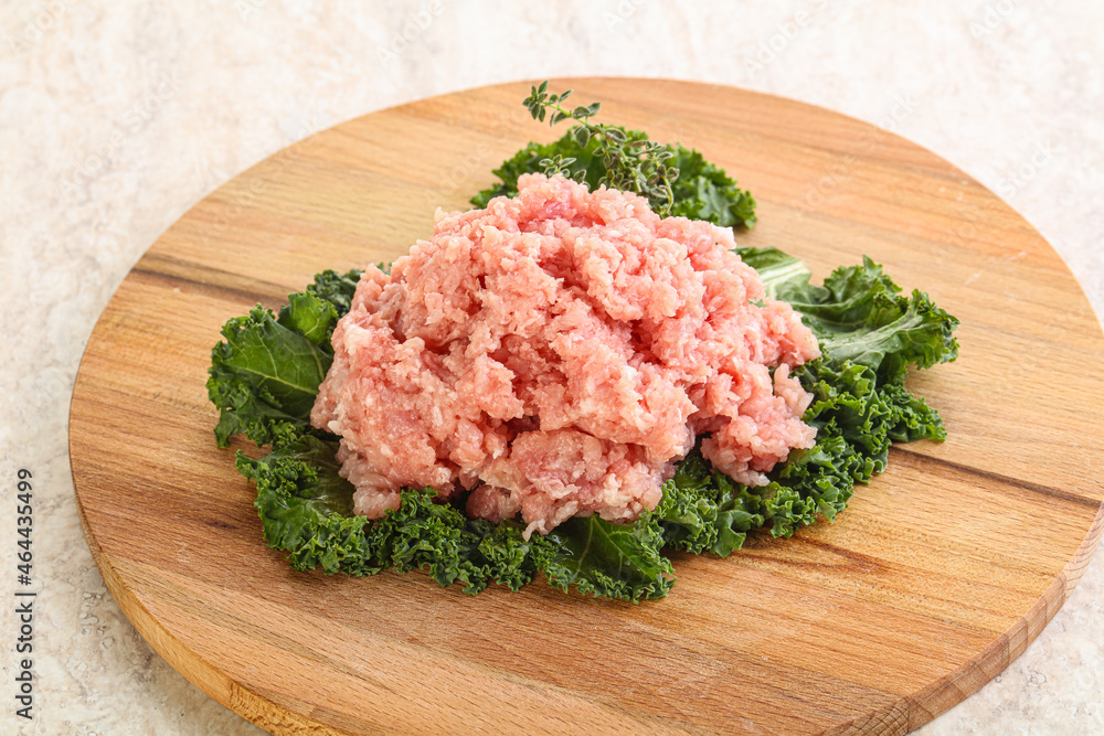 Raw pork minced meat for cooking Raw pork minced meat for cooking