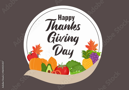 Thanksgiving message with c...