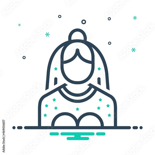 Mix icon for bride