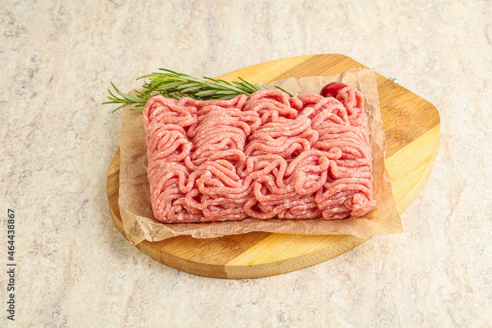 Raw beef minced meat for cooking Raw beef minced meat for cooking