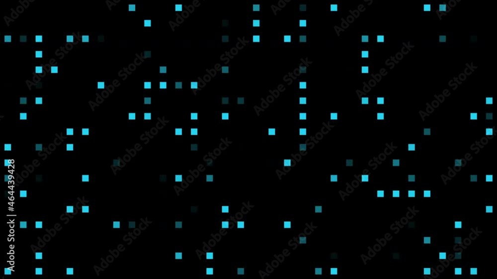 Concept of technology, digital data background (square dots blink randomly)