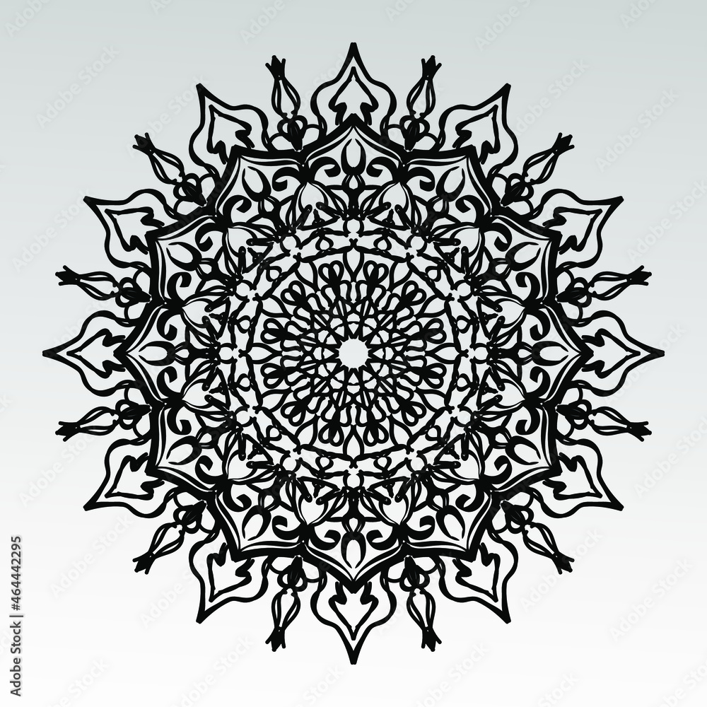 Vector round abstract circle. Mandala style. Vector round abstract circle. Mandala style.