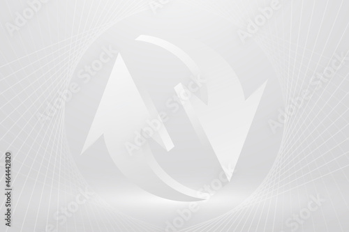 Abstract arrow background, white gradient business reverse symbol vector © Rawpixel.com