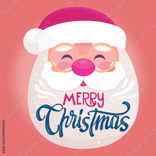 christmas character with lettering vector design illustration
