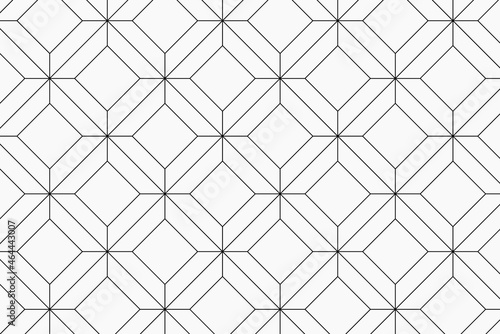Abstract pattern background, simple geometric, black and white design vector