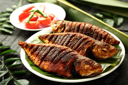 Delicious fish fry with exotic spices ,Kerala seafood recipes.