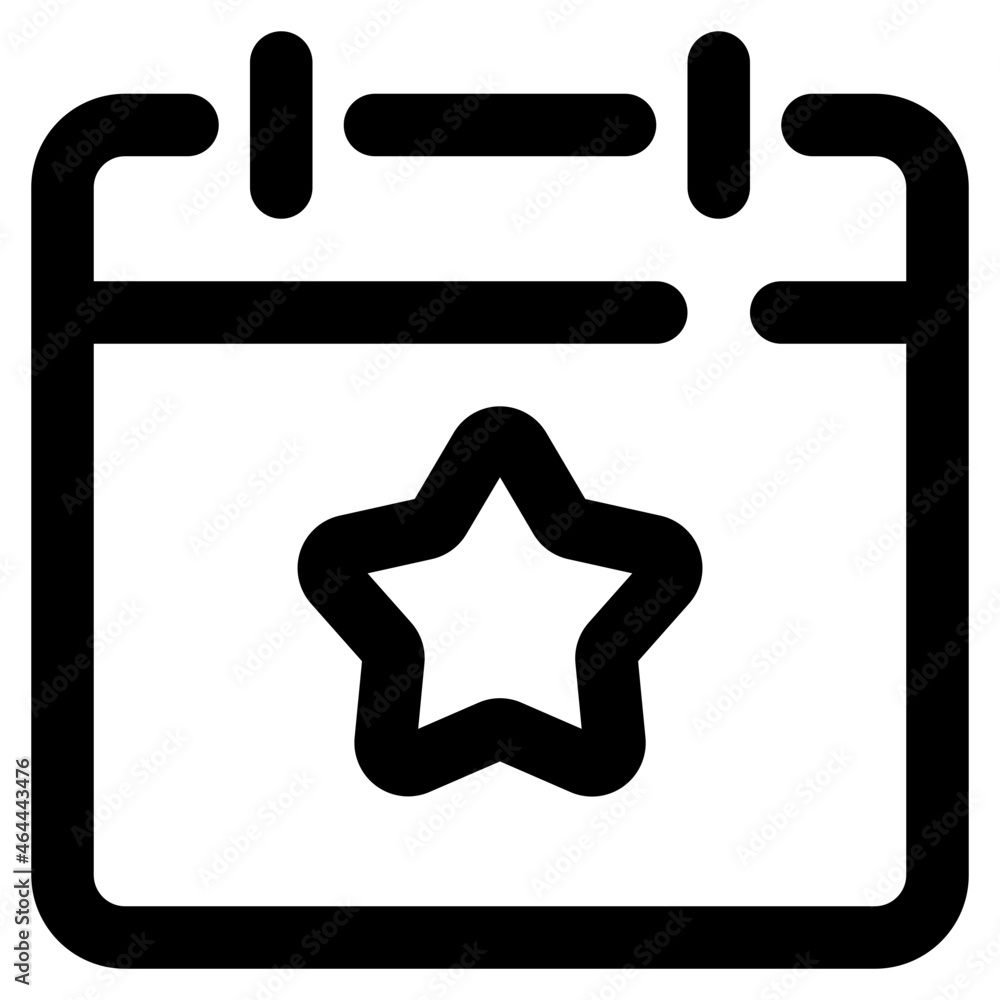 Calendar star icon Calendar star icon