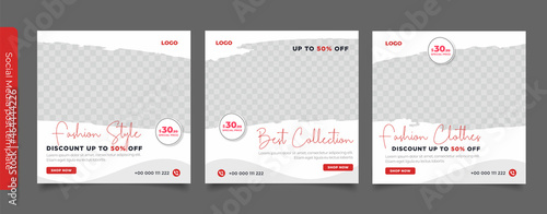 Template fashion sale social media post	