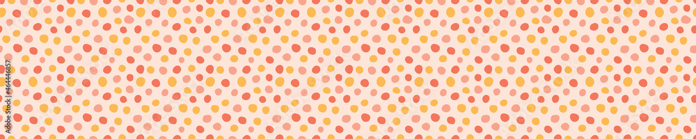 Seamless pattern with colorful dots.
