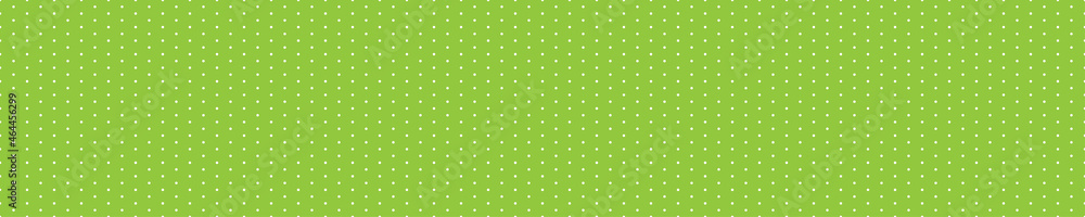 Green seamless pattern with polka dots