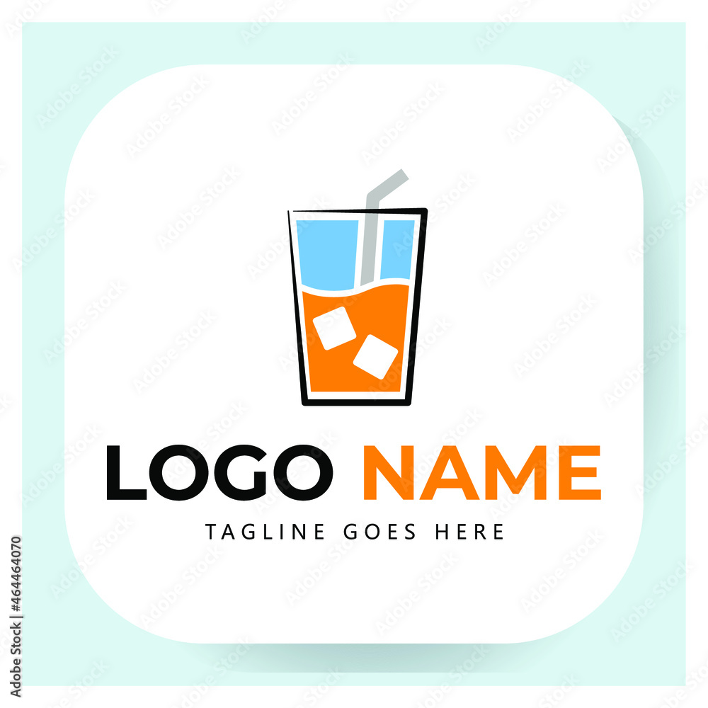 drink logo template illustration vector graphic drink logo template illustration vector graphic
