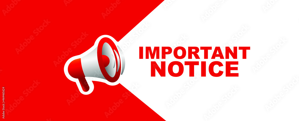 important notice sign on white background เวกเตอร์สต็อก Adobe Stock important notice sign on white background เวกเตอร์สต็อก Adobe Stock
