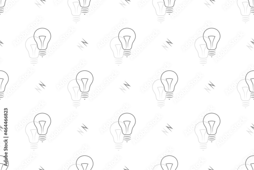 Background on the theme of light bulbs and lighting.Seamless pattern From the silhouette of light bulbs. Background on the theme of light bulbs and lighting.Seamless pattern From the silhouette of light bulbs.