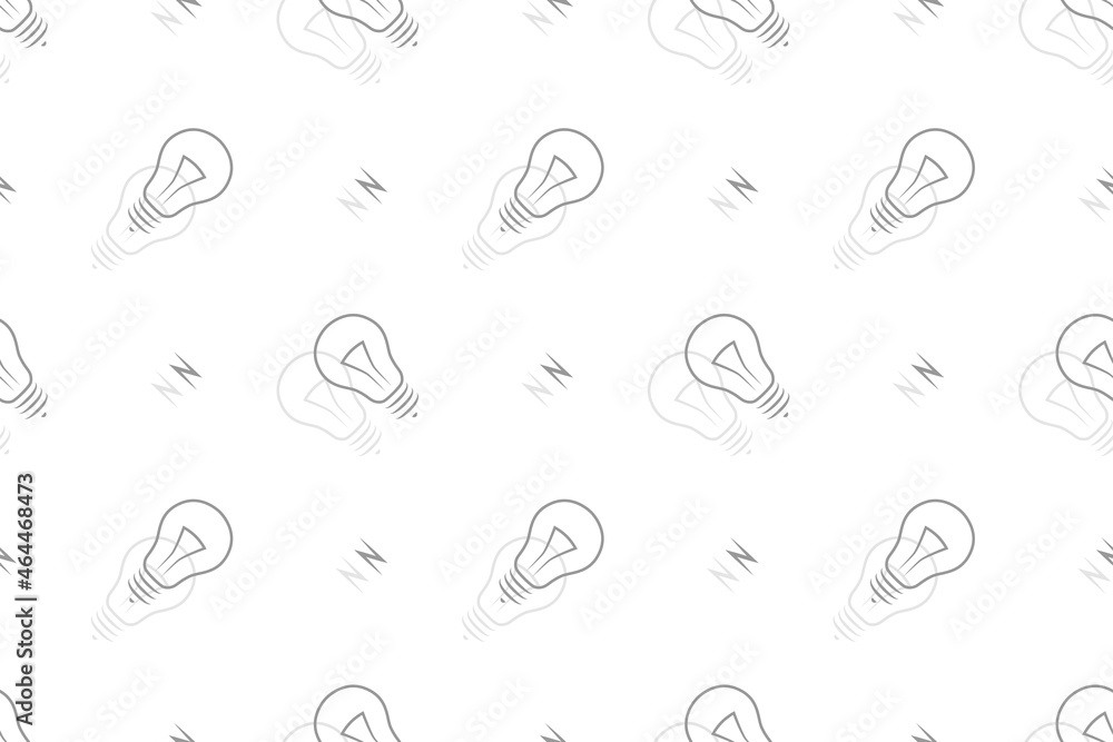 Background on the theme of light bulbs and lighting.Seamless pattern From the silhouette of light bulbs. Background on the theme of light bulbs and lighting.Seamless pattern From the silhouette of light bulbs.
