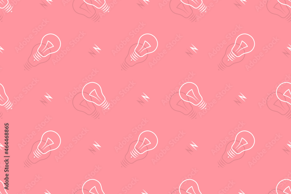 Background on the theme of light bulbs and lighting.Seamless pattern From the silhouette of light bulbs. Background on the theme of light bulbs and lighting.Seamless pattern From the silhouette of light bulbs.
