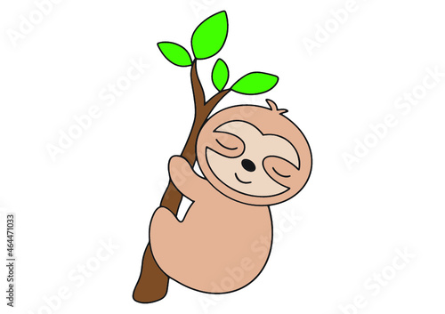 Sloth baby shower decoration for T-shirt party cards frame