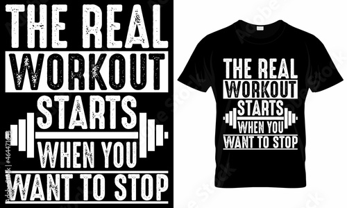 Fitness T shirt Design - Gym T shirt Design