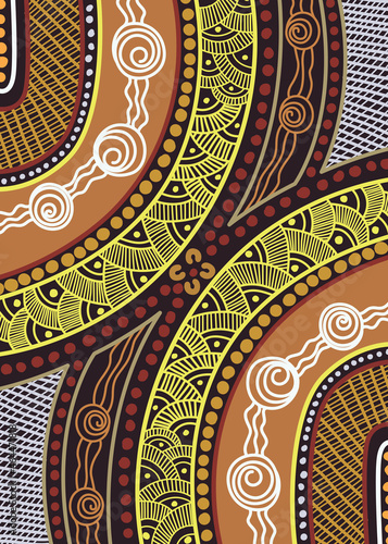 Vector aboriginal artwork ready to print