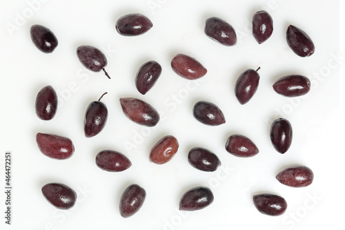 fresh brown olives isolated