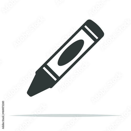 Crayon icon transparent vector isolated