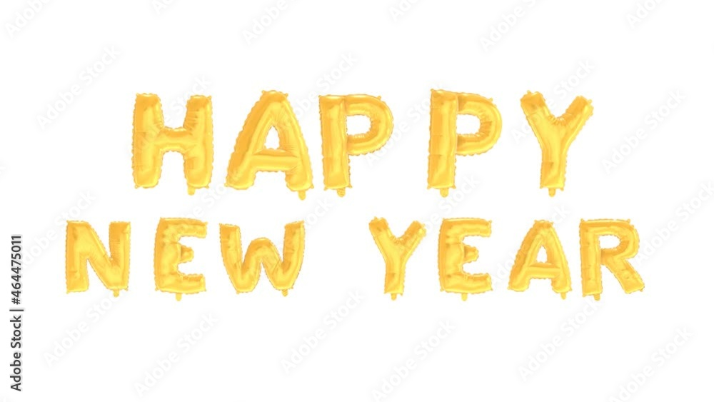 Happy New Year. with Alpha Luma Matte Channel. Happy New Year. with Alpha Luma Matte Channel.