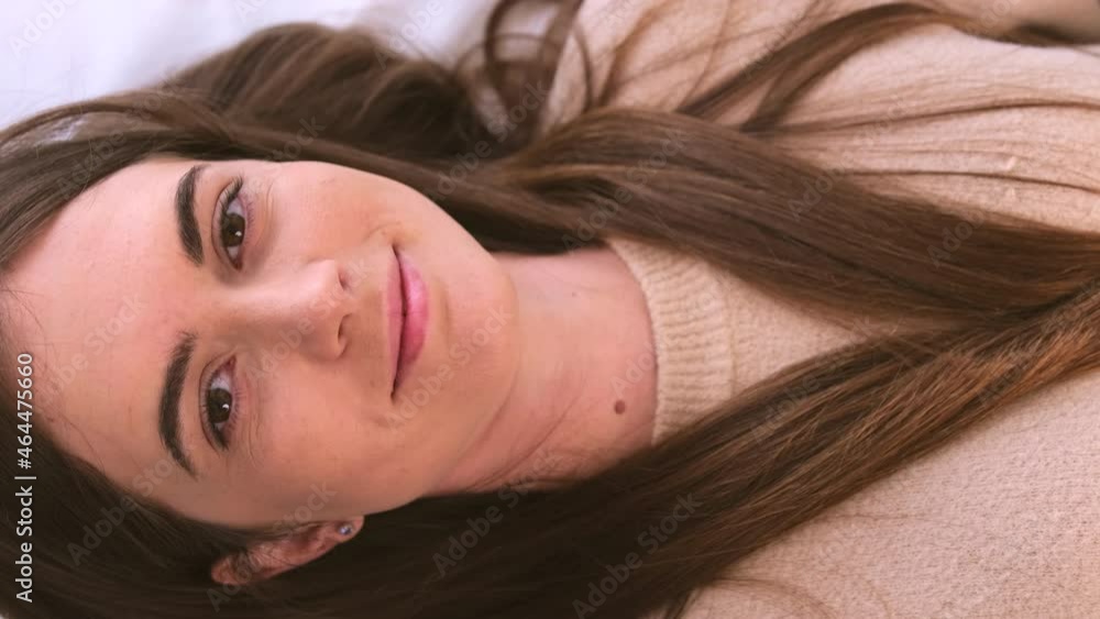 Beauty happy healthy model woman after facial rejuvenation procedure in beauty salon makes her skin face clean. Beauty happy healthy model woman after facial rejuvenation procedure in beauty salon makes her skin face clean.