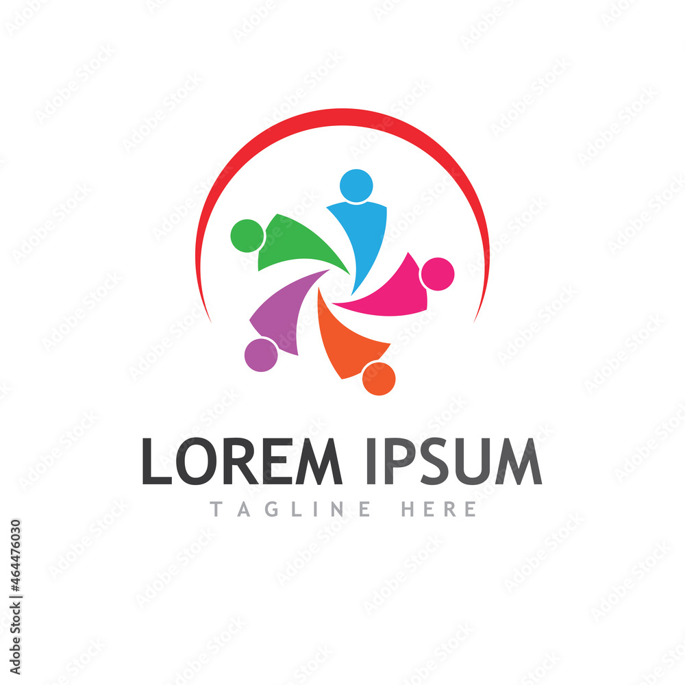 Community, network and social icon Community, network and social icon