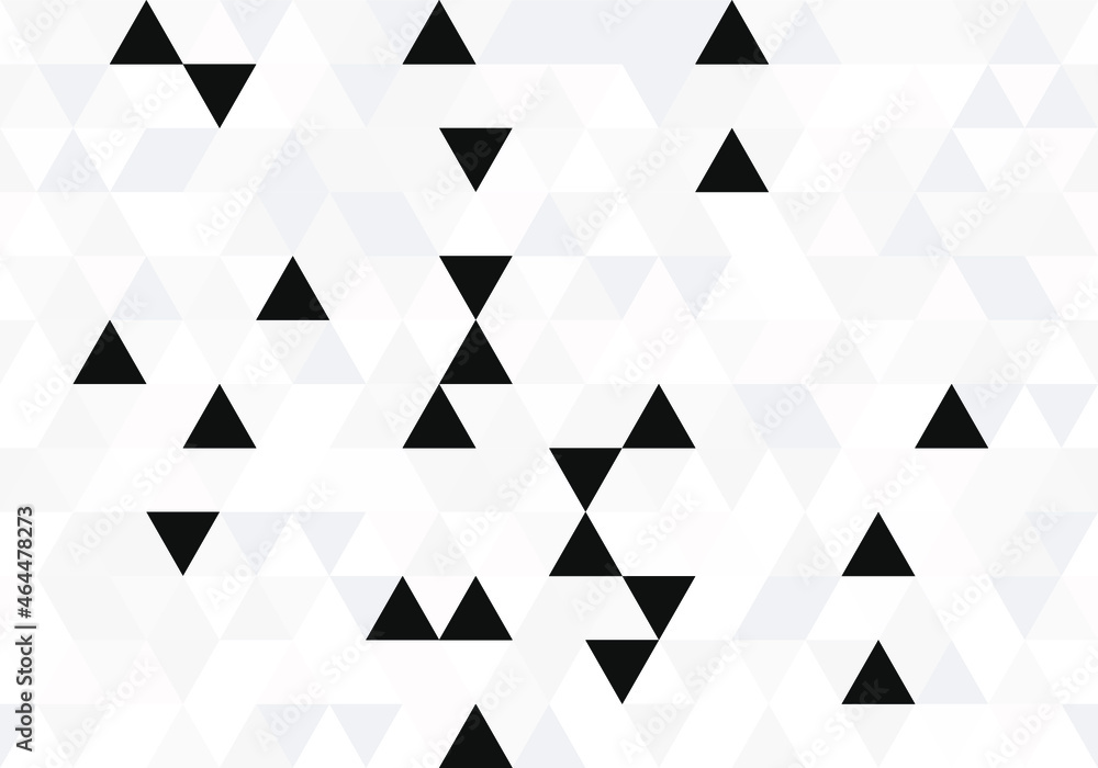 Fototapeta premium Gray Triangle repeat pattern design decoration decorative seamless. abstract vector