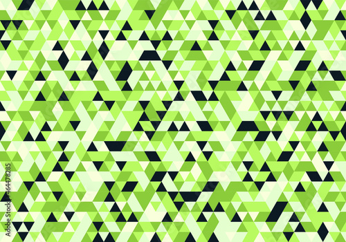 Abstract Vintage Pattern Triangle background texture geometric, green vector decoration design illustration with copy space. photo