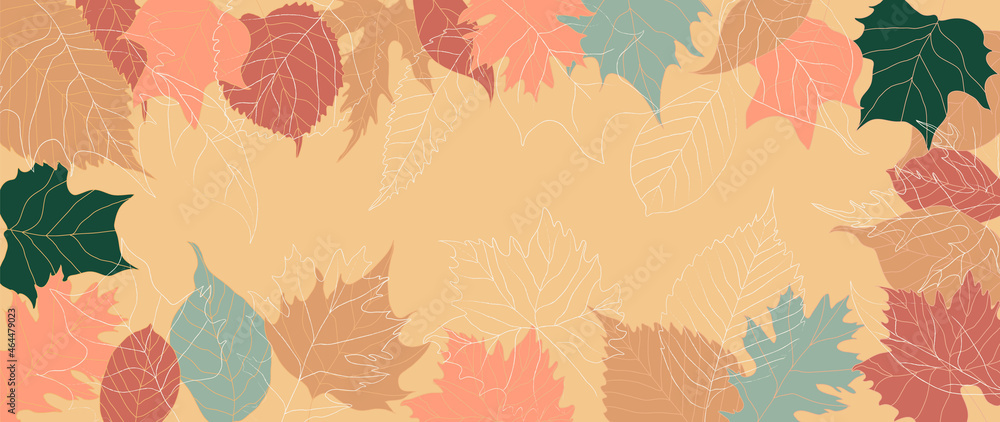 Autumn background vector. Autumn hand drawn wallpaper. This design good for banner, sale poster, packaging background and greeting card. Autumn background vector. Autumn hand drawn wallpaper. This design good for banner, sale poster, packaging background and greeting card.
