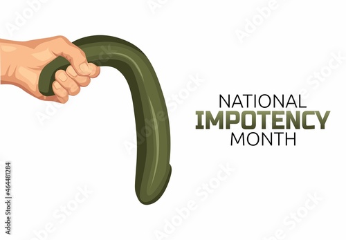 vector graphic of national impotency month good for national impotency month celebration. flat design. flyer design.flat illustration.