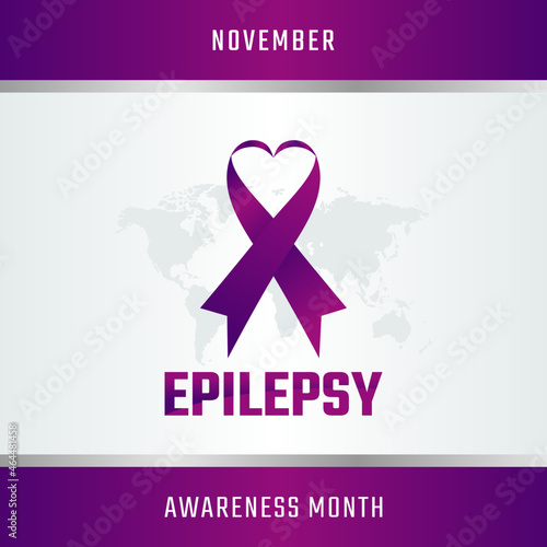 vector graphic of epilepsy awareness month good for epilepsy awareness month celebration. flat design. flyer design.flat illustration.