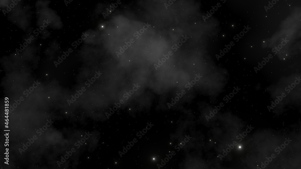 Night starry sky, a beautiful space with a nebula. Abstract background with stars, space.