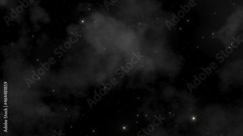 Fototapeta Naklejka Na Ścianę i Meble -  Night starry sky, a beautiful space with a nebula. Abstract background with stars, space.